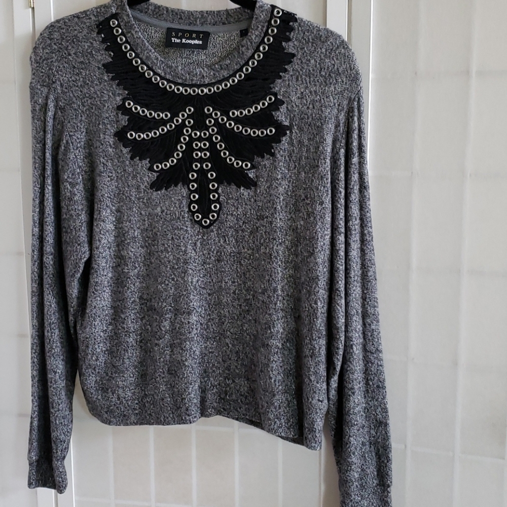 The kooples flece sweatshirt